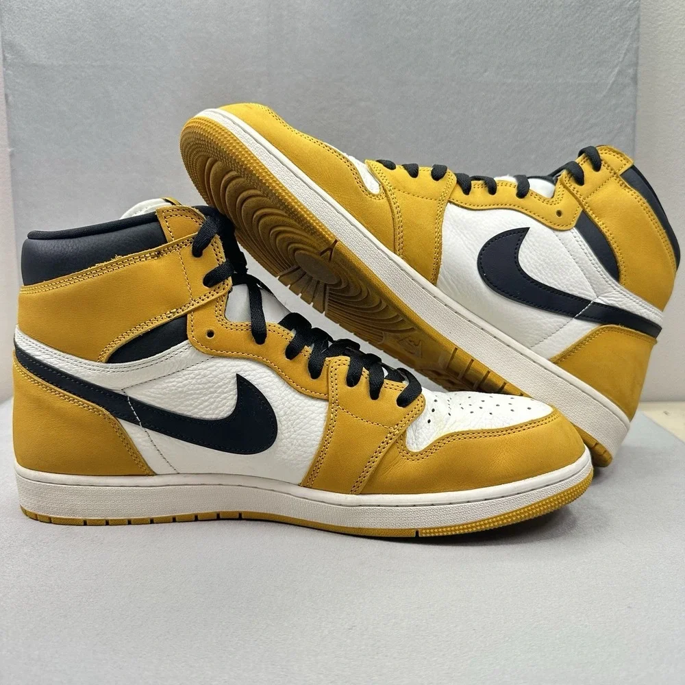 Mens Size 16 Nike Air Jordan 1 Retro High OG Yellow Ochre Shoes DZ5485-701